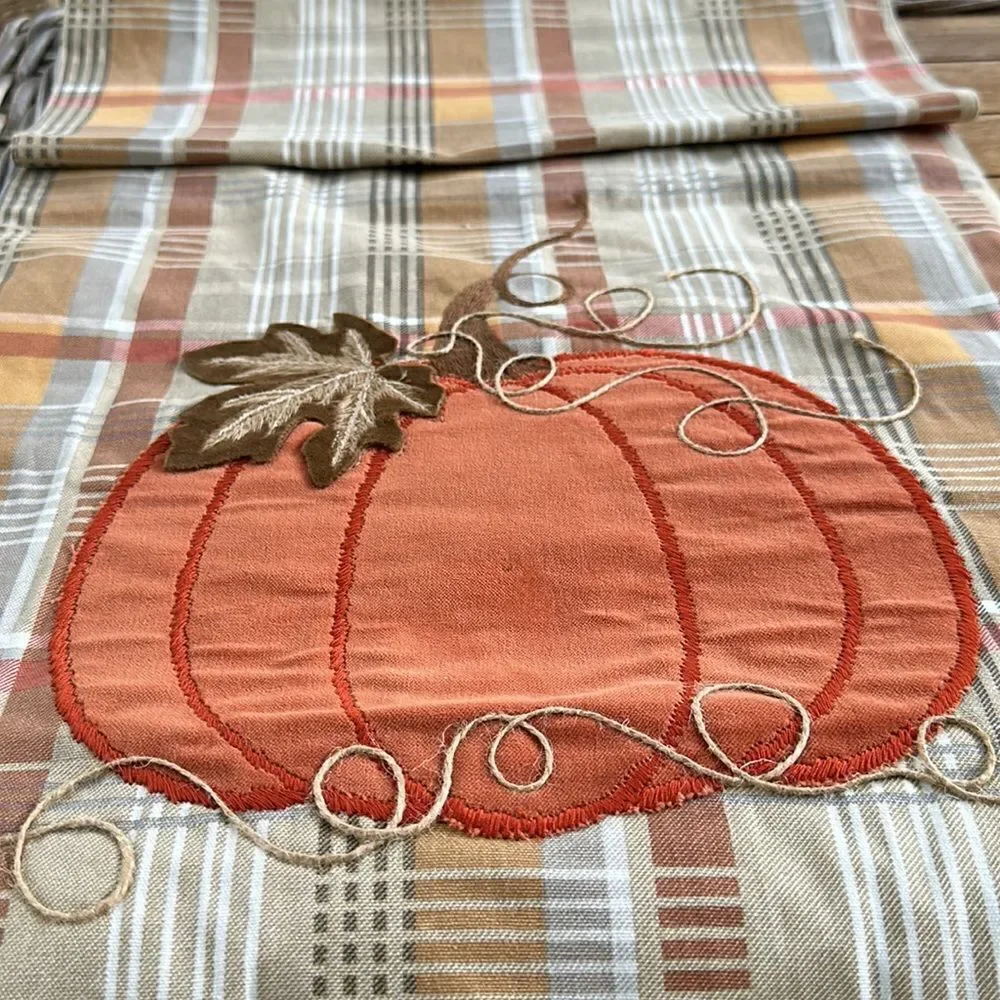 Splendid Home Fall Plaid Table Runner - Picture 2 of 6